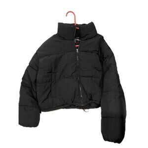 H&M Black Puffy Cropped Jacket Mens M
